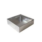 Asetat Kutu Altı Karton 7X7X2.2 CM - 50 Adet Gümüş
