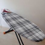 Asev Home Büyük Boy Ütü Masası Kılıfı 55x140 cm Keçeli Ekosi Desenli İpli Stoperli