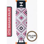 Asev Home Ütü Masası Kılıfı Büyük Boy İpli Stoperli Keçeli Kılıfı Örtüsü Bezi 55x140cm Asya