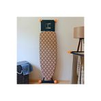 ASEV HOME Ütü Masası Kılıfı Büyük Boy İpli Stoperli Keçeli Kılıfı Örtüsü Bezi 55x140cm Damask Caramel