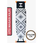 Asev Home Ütü Masası Kılıfı Büyük Boy Ipli Stoperli Keçeli Kılıfı Örtüsü Bezi 55X140CM Divan