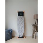 Asev Home Ütü Masası Kılıfı Büyük Boy Ipli Stoperli Keçeli Kılıfı Örtüsü Bezi 55X140CM Silver Garden