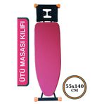 Asev Home Ütü Masası Kılıfı Büyük Boy Ipli Stoperli Keçeli Örtüsü Bezi 55X140CM Premium Cheery