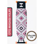 ASEV HOME Ütü Masası Kılıfı Keçeli İpli Stoperli Büyük Boy 55x140 cm ASYA