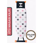 ASEV HOME Ütü Masası Kılıfı Keçeli İpli Stoperli Büyük Boy 55x140 cm POLE STAR