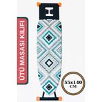 ASEV HOME Ütü Masası Kılıfı Keçeli İpli Stoperli Büyük Boy 55x140 cm