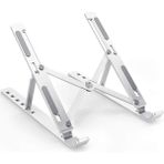 Asfal Alüminyum Notebook/laptop Tablet Standı 6 Kademeli Metal - Beyaz
