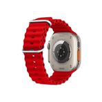 Asfal Apple Watch Uyumlu 38 Mm 40 Mm 41 Mm 1/2/3/4/5/6/Se/7/8/Ultra Kordon Ocean Silikon Kordon
