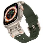 Asfal Apple Watch Uyumlu Şık Kordon - Yeşil - Gri
