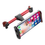 Asfal Araç Içi Koltuk Başlığı Arkası 360° Dönebilen Tablet ve Telefon Tutucu 4-11 Inç Uyumlu - Kırmızı