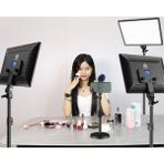 Asfal Fotoğraf, Video ve Yayın Için Ayarlanabilir Kumandalı Profesyonel Stüdyo Işığı 36 x 25 cm + Tripod
