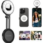 Asfal Magsafe Uyumlu 3 Renkli Selfie Işığı Fotoğraf ve Video çekimi İçin Ayarlanabilir Dolgu Işığı