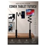 Asfal Masaüstü Akrobat Telefon Ve Tablet Tutucu Stand 360 Derece Oynar Başlıklı Siyah