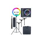 Asfal Rgb Ring Light 45 Cm Led Selfie Youtuber Tiktok Işığı 210 Cm Tripod Çantasız Ve Kumandalı