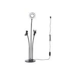 Asfal Youtuber Led Selfie Tripod Telefon Ve Mikrofon Tutuculu Canlı Yayın Işığı 3" Halka 70 cm