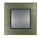 Asfir Schneider Asfora Plus Serisi Alüminyum Bronz Çerçeve Çelik Renk Anahtar