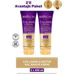 Asfstore Bioxcin Collagen Biotin Hacim Verici Saç Bakım Kremi 250 ml 2 Adet