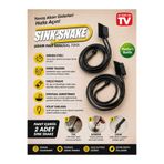ASG Lavabo ve Gider Açıcı Turbo Sink Snake Spiral Lavabo Açıcı 2’li paket