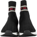 Ash Link Black Grey Siyah Rahat Bilek Örme Çorap Sneaker Spor Ayakkabı Kadın Bot