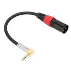 ASHATA 3,5 mm (1/8") Mini Jak TRS Erkek Fiş XLR Erkek Adaptör Kablosu Mikrofon Kablosu Bilgisayarlar, MP3, DVD, CD Oynatıcılar, TV'ler vb. için (0,2M)