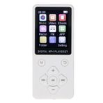 ASHATA BT 5.0 HiFi MP3 Çalar, 1,8 inç Renkli Ekran, 16GB Hafıza Kartı Dahil, 10 Saat Çalma Süresi, Gürültü Azaltıcı Kaydedici, Resim, Video, Kitap Kaydı Için (WHITE)