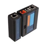 ASHATA Ethernet Kablo Test Cihazı, Lan Telefon Ağ Kablosu Test Cihazı, RJ45 RJ11 8P 6P 4P Arıza Teşhisi İnternet Telefon Ofisi Için LED Gösterge Hattı Dedektörü