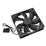 ASHATA Güçlü Sessiz 12025 Fan, Bilgisayar Kasası Fanları, 120x120x25mm Yüksek Doğruluk Çift Bilyalı Rulman PC Egzoz Soğutma Fanı 3000RPM 2pin Kasa Soğutucu Fan