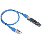 ASHATA PCI-E Riser Express kablosu, anakart uzatma kablosu PCI-E X1 arayüzü PCI-E4X transfer bilgisayar aksesuarları, adaptör kartı + 60 cm USB 3.0 kablosu
