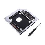 ASHATA Sabit Sürücü Caddy Tepsi 2. HDD SSD Kiti 2,5 inç 9,5 mm SATA-III HDD SSD 2. HDD Adaptör Dizüstü Bilgisayar CD/DVD-ROM Disk Tepsisi Sürücü Yuvası için