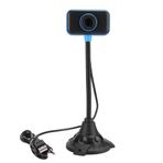 ASHATA USB web kamerası 480P, uzun kutuplu HD PC kamera, video çağrıları ve kayıtlar için 360 derece dönme, canlı yayınlama, masaüstü ve dizüstü bilgisayar web kamerası, tak ve çalıştır