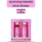 Ashley Joy Lime Cheesecake Matcha Saç Parfümü + Niacinamide İçeren Vücut Losyonu Vücut Bakım Seti