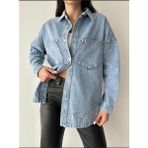 Asia Denim Women Kadın Kot Gömlek - Mavi - 40