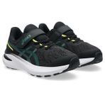 Asics 1014A344 Gt-1000 13 Ps Koşu Siyah Çocuk Spor Ayakkabı, 008 BLACK/JASPER GREEN, 34,5