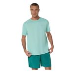 Asics 2011D221-300 ASICS CORE SS TOP Turkuaz Yuvarlak Yaka Normal Kalıp T-Shirt
