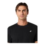 Asics 2031F458-001 SPIRAL EMBROIDER Siyah Yuvarlak Normal Düz Erkek T-Shirt