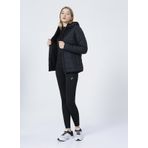 Asics 2032C155-001 Padded Jacket W O Yaka Normal Kalıp Düz Siyah Kadın Mont