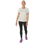 Asics Bej Kadın Bisiklet Yaka Regular Fit Baskılı T-Shirt 2012C938-200LITE-SHOW SS TOP