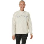 Asics Bej Kadın Hakim Yaka Regular Fit Desenli Zip Ceket 2012C862-200LITE-SHOW JACKET