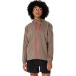 Asics Fujitrail Elite Waterproof Jacket Kadın Gravel/Arctic Blue Ceket 2012D202-020 - Siyah - M