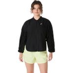 Asics Nagino Run Adjustable Jacket Kadın Siyah Beyaz Ceket 2012D138-002 - Siyah - Beyaz