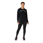 Asics Siyah Kadın Regular Fit Bol Paça Desenli Tayt 2012C863-001LITE-SHOW TIGHT
