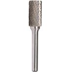 Asieg Tool SA-5 Tungsten Karbür Çapak Döner Dosya Silindirik Şekil Çift Kesim Kalıp Öğütücü Matkap Uçları için 1/4 inç Şaft Çapı ve 1/2 inç Kesici Çapı 1 inç Kesici Uzunluğu