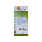 Asil 25'li 12x22 cm 110 gr Pencereli Silikonlu Buklet Zarf
