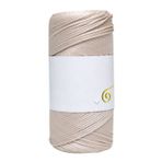 Asil Acar Home Makrome İpi 3mm Polyester Bej