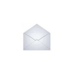 ASİL DOĞAN Mektup Zarfı - Para Zarfı - Takı Zarfı 11,4x16,2cm-100 Adet Beyaz (silikonlu) 70gr Kağıt