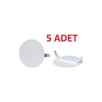 Asil Elektrik Buat Kapağı 5 Adet - Beyaz