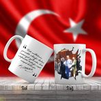 Asil Hediyelik Haydarpaşa Garı -Sivil Mustafa Kemal Atatürk-Atatürkün Sözleri -Kupa Bardak