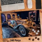 Asil Hobi Antika Araba-Nostalji-Tablo Yapboz-Ayak Destekli Çerçeveli 240 Parça Puzzle