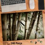Asil Hobi Bambu Ağaçları-Amazon-Orman-Doğa Yapboz-Ayak Destekli Çerçeveli 240 Parça Puzzle