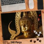 Asil Hobi Buda-Heykel-Tapınak-İnanç Yapboz-Ayak Destekli Çerçeveli 240 Parça Puzzle